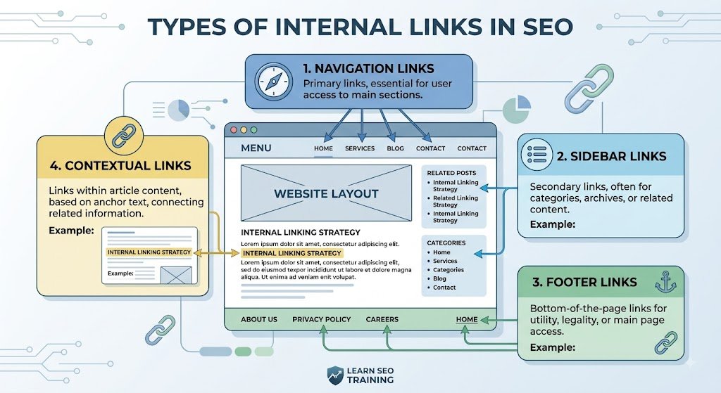 Types of Internal Links in SEO